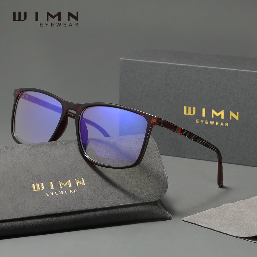 WIMN Blaulichtfilterbrille Ultraleicht Herren/Damen Handy Computer Brille Rechteck Anti-Blau