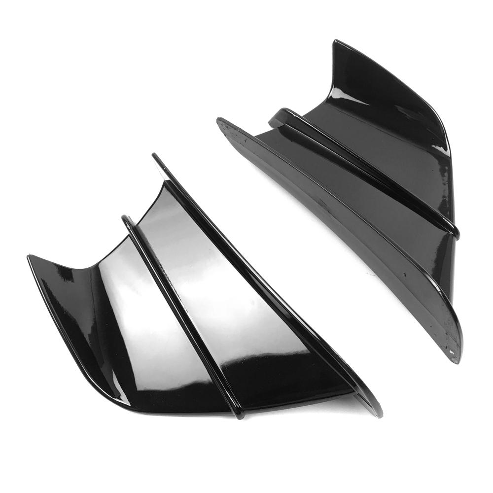 

Motorcycle Winglet Aerodynamic Wing Kit Spoiler For KAWASAKI Ninja H2 H2R Yamaha Honda Suzuki BMW BWS RS JOG JOE GP чёрный