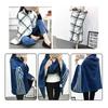 1PC Wearable Blanket Shawl Blanket Flannel Lazy Casual Office Blanket Retro Grid Stripes Warm Blanket For Winter 80×135cm