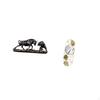 Modern Artwork Bull Figurine And Wall Mirror for Living Room Chinese Cow Cattle Sculptures