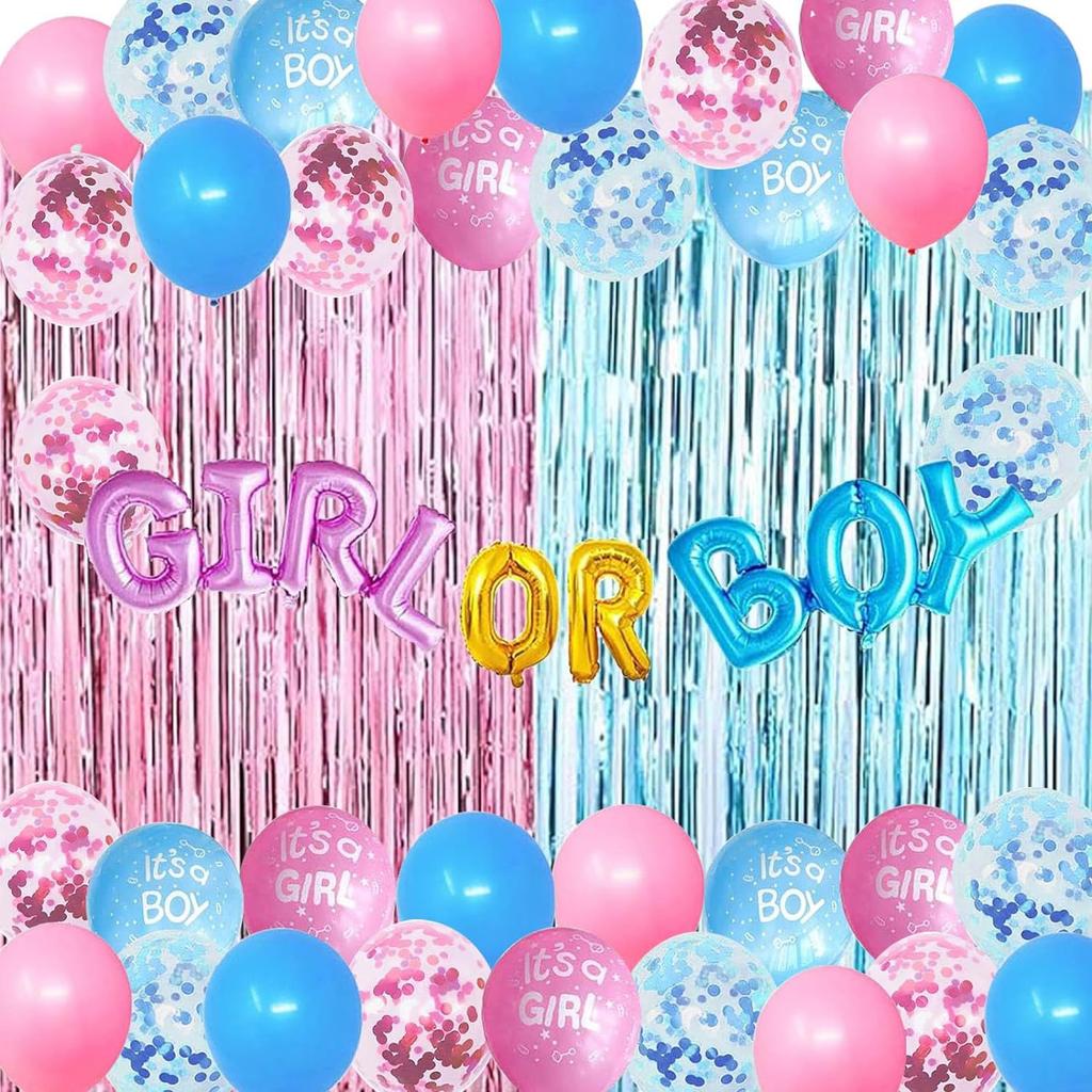 Sex Reveal Boyorgirl Balloon Decoration Set Baby Baby Sex Reveal Party Baby Shower Set