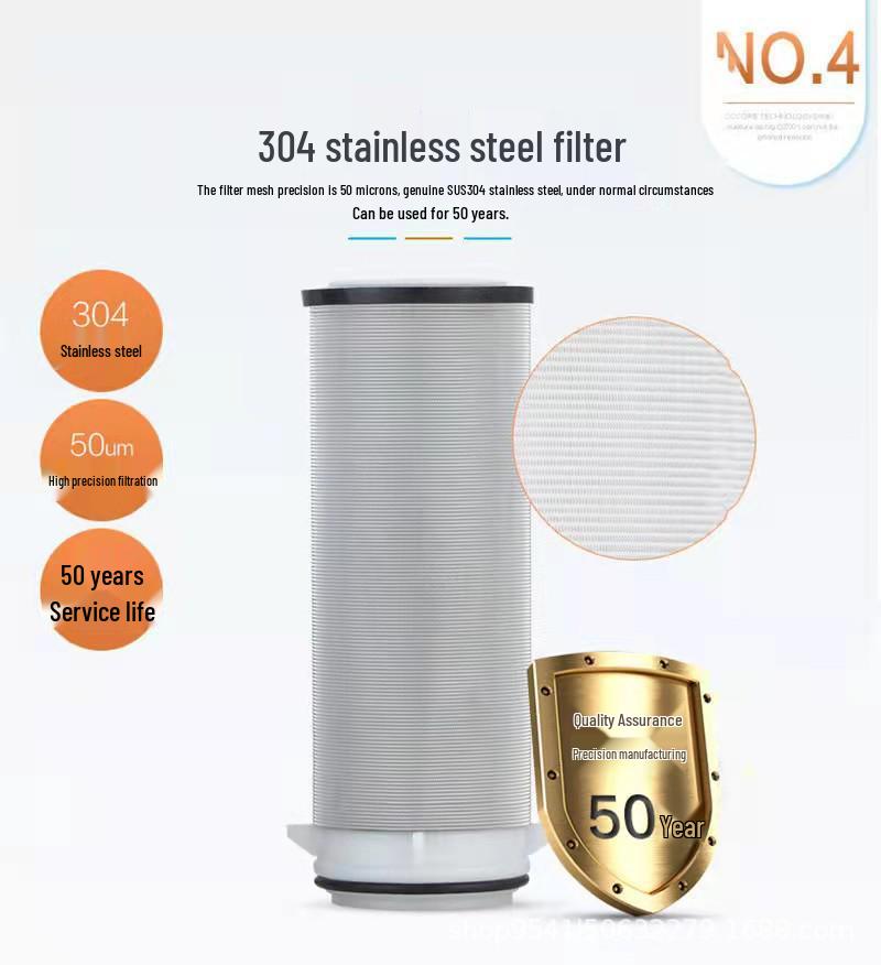 Copper Tap Water Pre-filter: Automatic Backwashing, High Flow Rate, Whole House Purifier