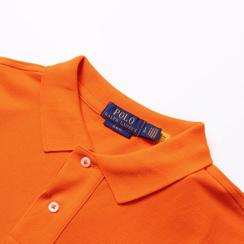 Polo Ralph Lauren Logo Besticktes Poloshirt Herren Oberteile Leuchtendes Orange 710795080-025
