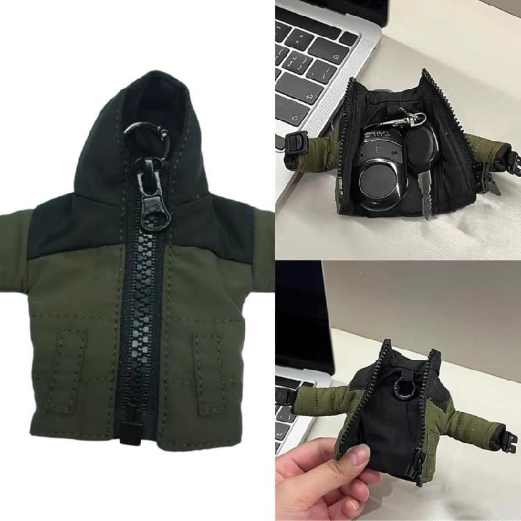 Compact Coat Design Keychain Lightweight Key Holder Hanging Decoration for Travel Commute Students Professionals