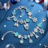 Jewelry Xmas Countdown Calendar DIY Jewelry Making Kit with 2 Bracelets and 22 Unique Charms Jewelry Set Surprise Gift for Women
