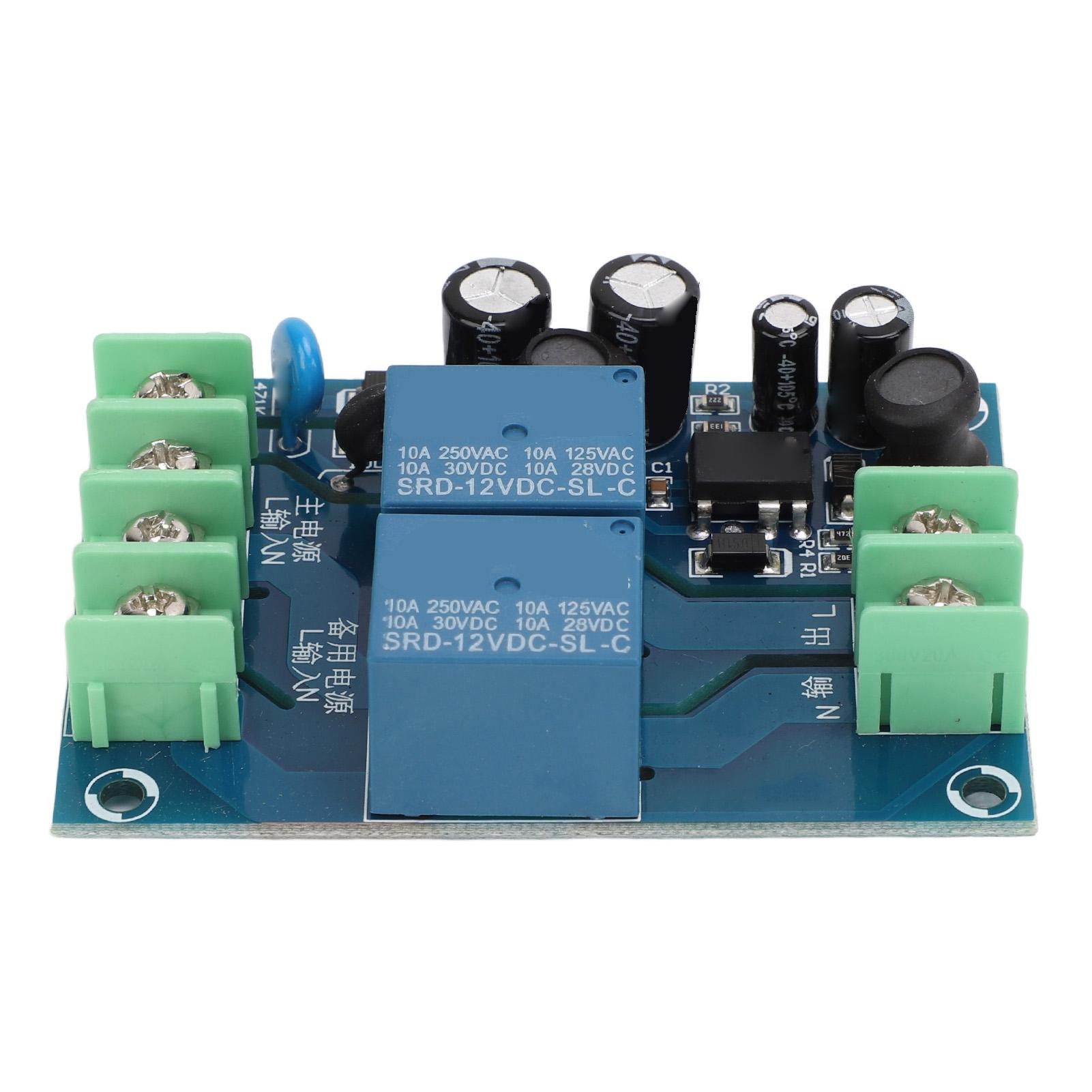 

Automatic Power Switching Module 220V 10A 2 Channels 2 Input 1 Output Dual Power Supply Switch