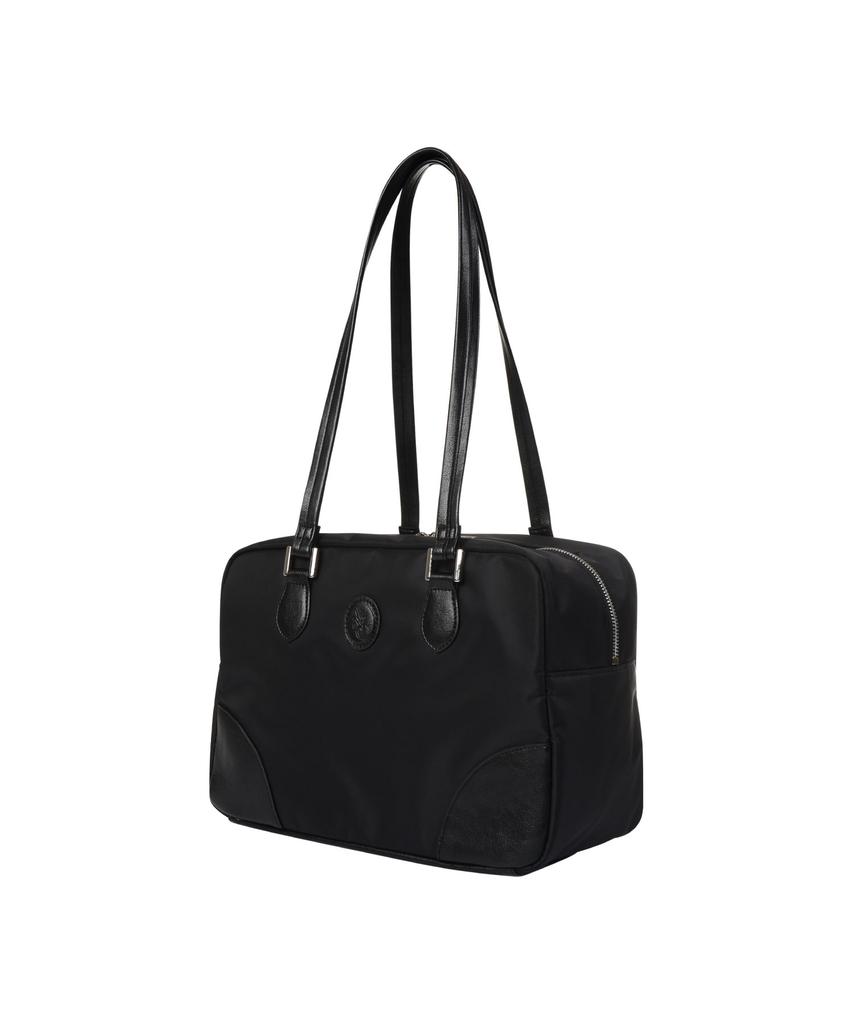 Anoetic Nylon Square Shoulder Bag_Black