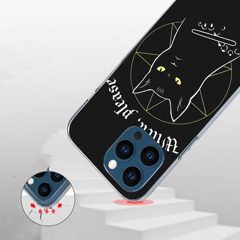 Witch And Cat Colorful Cute Phnoe Case for Iphone 17 Air 16 11 12 13 Mini 14 Plus 15 Pro Max 7 8E SE 2020 16ProMax Phone Cover C