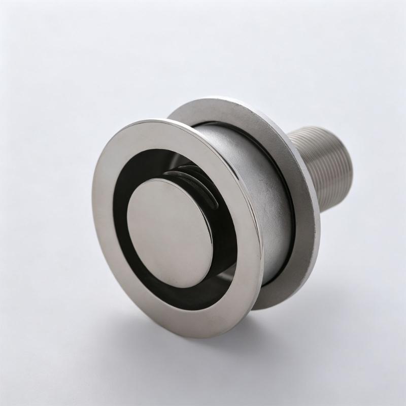 Boat Vent Cover Marine Vent Cap in 316 Stainless Steel, Threaded Stem, Polished Round Flange Hardware Body Design