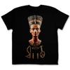 Egipski Faraon Egipt Królowa Mumia Nefertiti Nadruk Koszulka Nowa 100% Bawełna Krótki Rękaw Okrągły Dekolt Koszulka Codzienna Męski Top