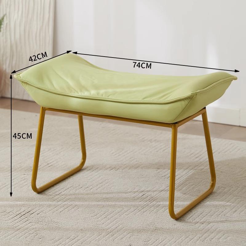 Foldable Multi-Color Footstool, Modern Entryway & Office Ottoman for Shoe Changing &Nap Support, Compact Space-Saving Home Decor