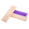 Rectangular Soap Silicone Mold Wood Box for Soap Cake Making Craft