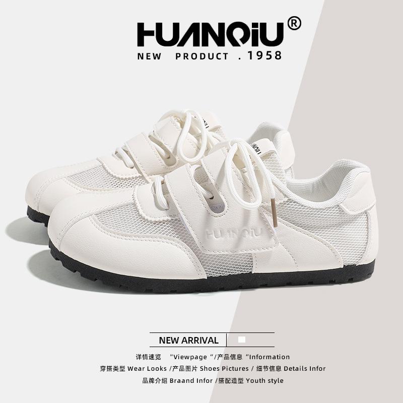 Global mesh versatile little white shoes women's KMXFX8093 summer new breathable niche student moral training shoes women