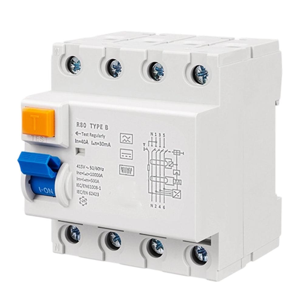 100A DC Residual Current Circuit Breaker Type B Designed for Protection of Charging Stations and Distributed Energy Systems