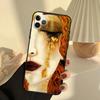 Gustav Klimt Kuss Kunst Handyhülle Für iPhone 14 16 15 11 12 13 17 Pro Max 13 mini 15 16 Plus 16e 17 Air Cover Funda