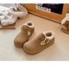 Children's Shoes with Plush Insulation, Autumn and Winter Women's Shoes, Boys' Winter Hairy Shoes, Versatile Baby Cotton Shoes