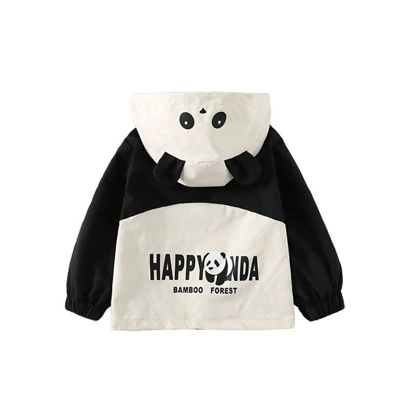 

Детское пальто с капюшоном в стиле панды для детей 1-7 лет, куртка на молнии 100