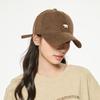 Fashion Bear Embroidery Cotton Baseball Cap Lightweight UV Protection for Spring Summer Outdoor Breathable Adjustable Sun Hats