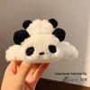 Adorable Panda Plush Hair Claw Clip – Cartoon Updo Accessory for Autumn and Winter Styles