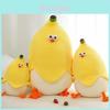 Cute Banana Bird Plush Pillow With Short Pile Plush For Napping And Gift Giving