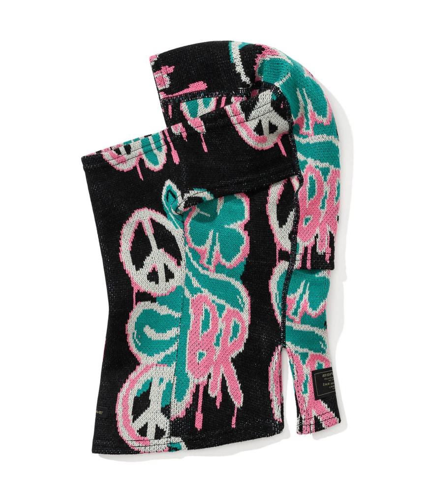 Bieseulaebis Pieces Bial Jacquard Balaclava Black
