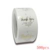 50-500Pcs Labels 1Inch Clear Gold Foil Thank You Stickers For Wedding Pretty Gift Cards Envelope Sealing Label Stickers