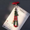 8 inch Length Handmade Beaded Christmas Phone Strap Lanyard Charm Festive Holiday Accessory Hanging Ornament Gift