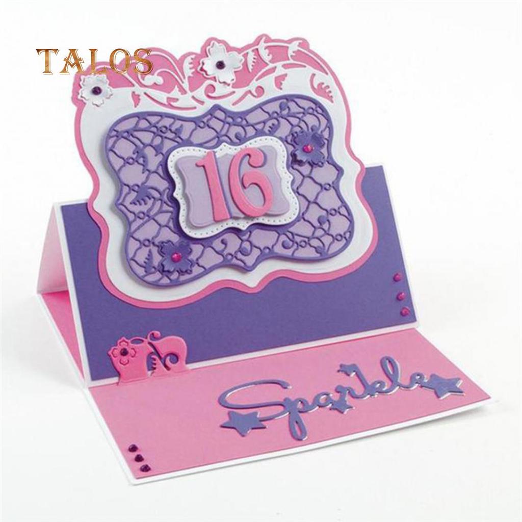 Cheap OUGEYA Lace Frame Background Metal Cutting Dies DIY Scrapbook ...