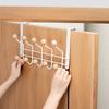 White Iron Simple Behind The Door Hanging Type Scarf Hanger Towel Shelf Door Hooks Storage Hooks