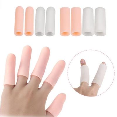 Brandneue 10 Stück Kochküchenwerkzeuge Silikon-Gel-Röhrchen Fingerschutz Schnittfest Hitzebeständige Fingerlinge
