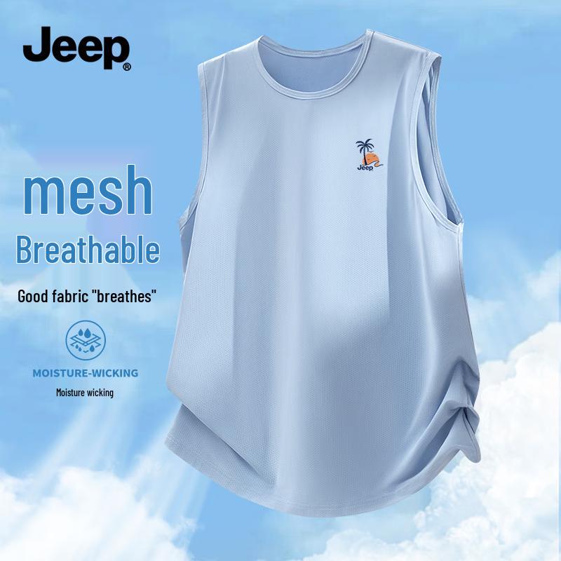 JEEP Men s Loose Fit Quick-Dry Sports Tank Top L