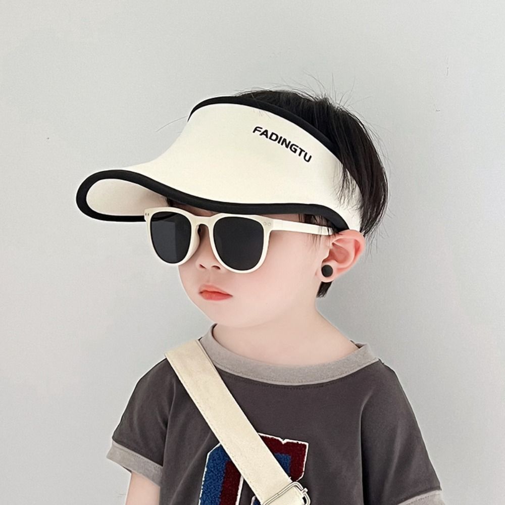 Wide Brim Beach Hats Cotton Top Air Cap High Quality Visor Hat  Girls