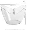 Acrylic Ice Bucket Transparent IceStorage Bucket BeverageCooling Bucket Party Champagne Bucket Essential for Entertaining Guests