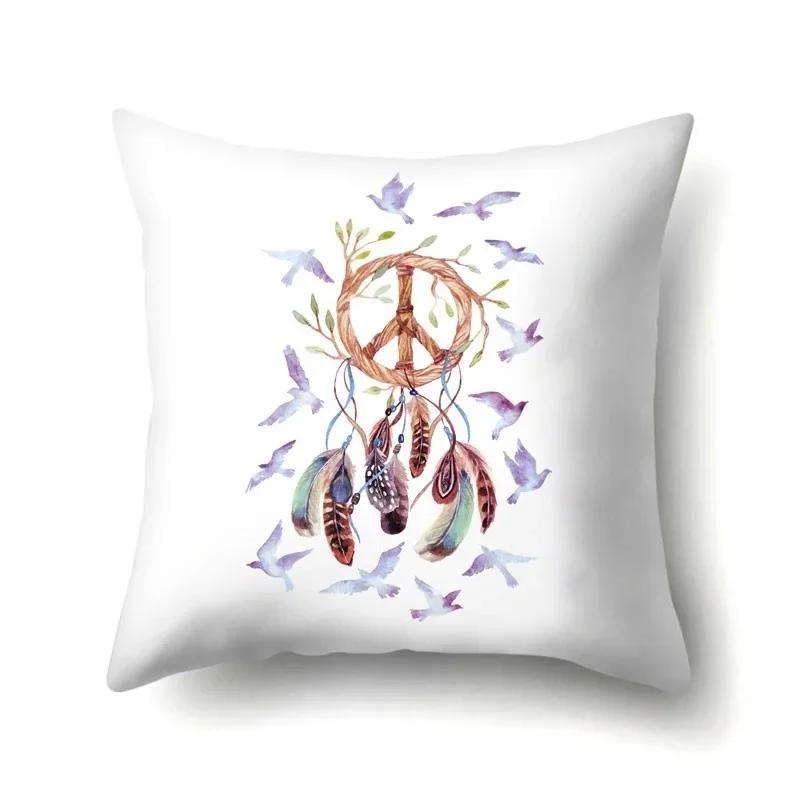 Boho Cushion Cover Dream Catcher Cushion for Home Sofa Chair Decoration Pillowcase Car Ornament 45*45cm