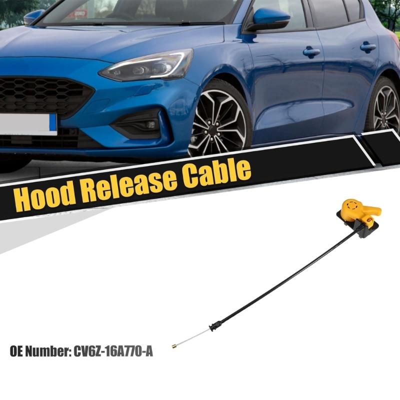 Hood Release Cable CV6Z16A770A Accessories Hood Lock Latches Control Cable for 2012-2018 Easy Installation