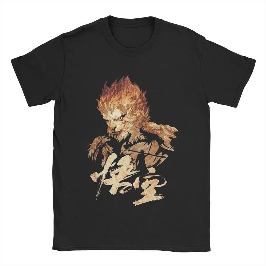 Amazing BLACK MYTH WUKONG SUN WUKONG THE MONKEY KING T-Shirts Men Women's Pure Cotton Tee Shirt Original Clothing