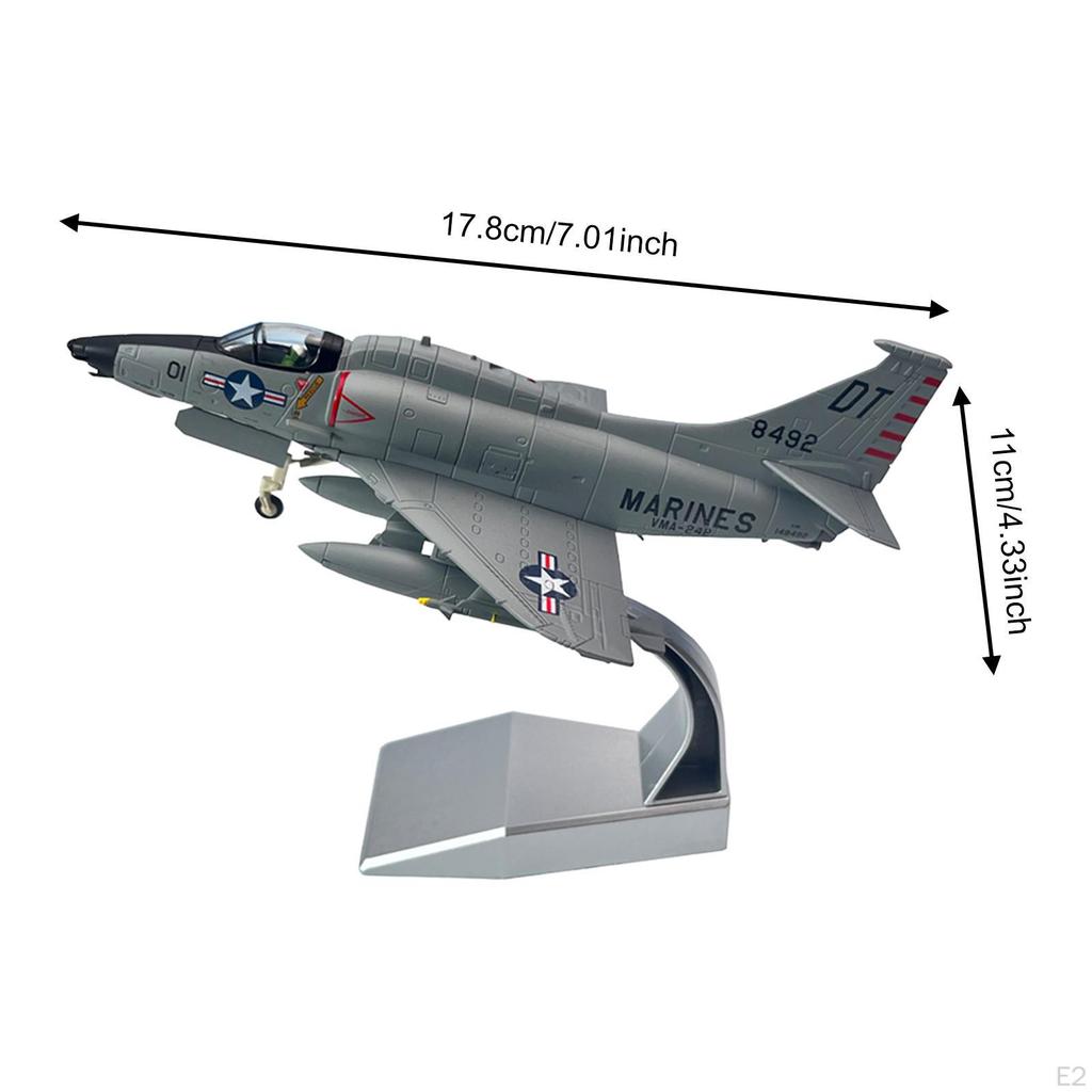 1/72 Diecast Plane Model Realistic Airplane Alloy Education Kids Toys Fighter Aircraft for Table
