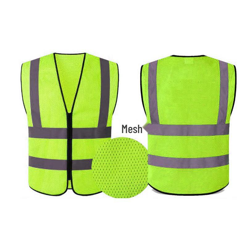 Reflexní bezpečnostní vesta s více kapsami