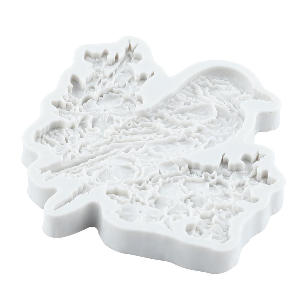 Molde de Silicone de Pássaro Moldes de Fondant de Pássaro Ferramentas para Decoração de Bolo Bolo Temático Sobremesa Decorada Molde de Doce de Chocolate