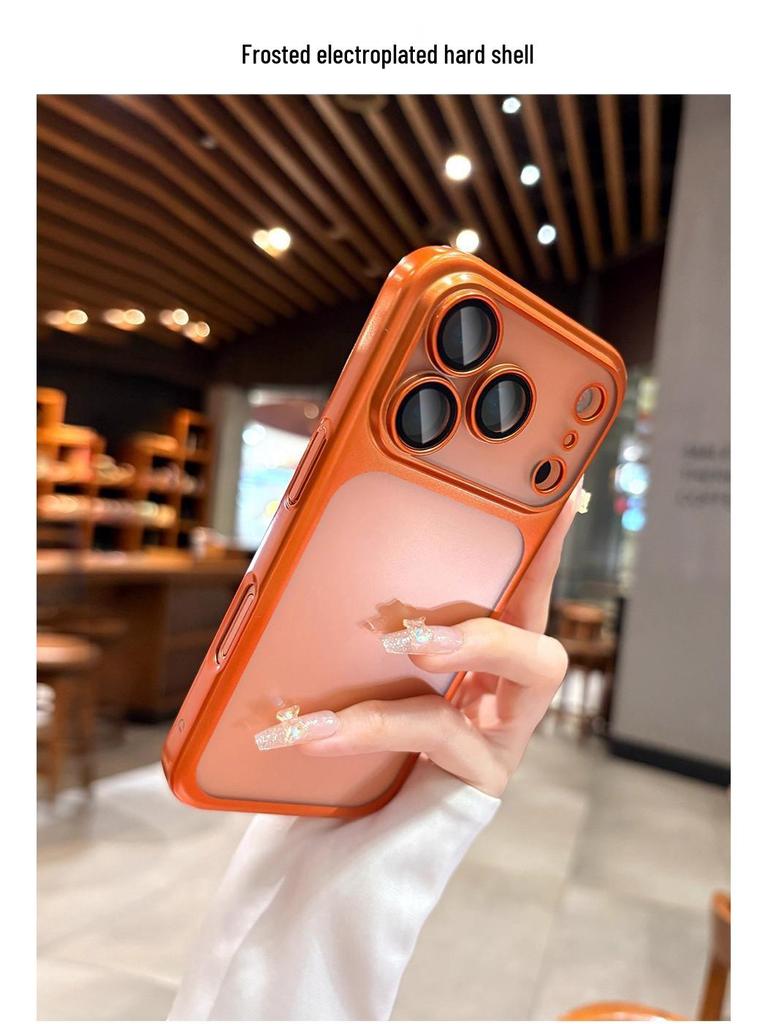 Electroplated Frosted Ultra-Thin Anti-Drop iPhone 17 Case with Lens Film