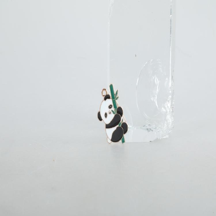 Set Of 10 Panda Charm Fashionable Accessories Cartoon Animal Pendant for Handmade Necklaces Bracelets Jewelry Supplies