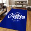 Chelsea F.C Flannel Pattern Square Carpet,Area Rug,Carpet Rug for Living Room Bedroom Sofa Playroom Decor,Non-slip Floor Mat