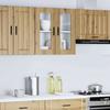 VidaXL Kitchen Wall Cabinet Glass Door Porto Artisan Oak 854156