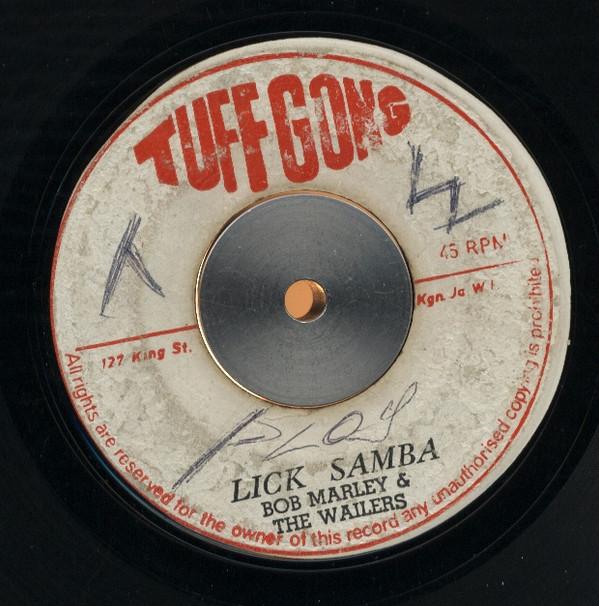 7inch Record BOB MARLEY THE WAILERS Lick Samba NONE Tuff Gong 1971 Jamaica Reggae Ska Dub Used