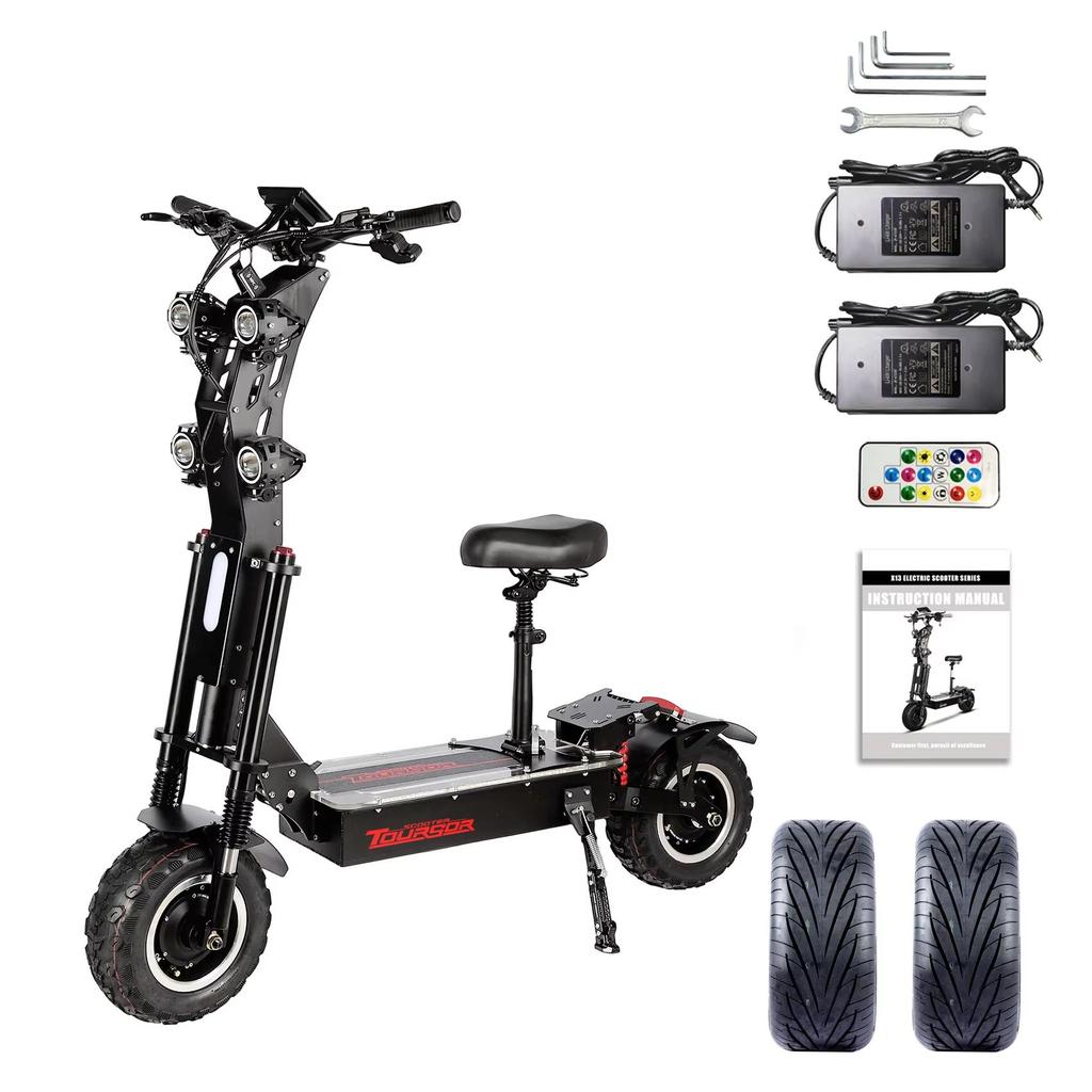 Depozit Uniunea Europeană 2026 Scuter Electric 10000W Motoare Duble Anvelope Off-Road de 14 Inch Baterie Panasonic 72V-40AH Viteză 120KM/H