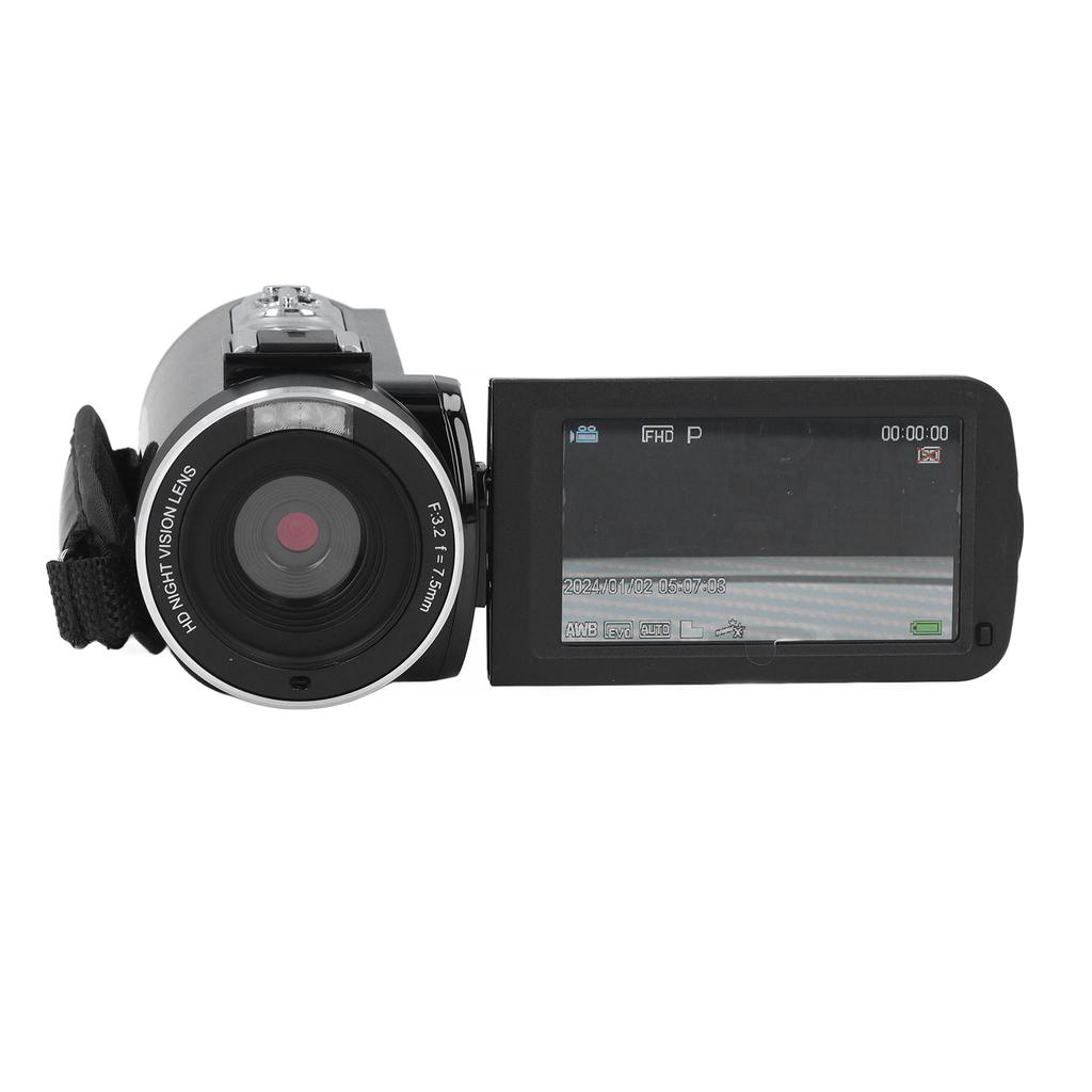 Video Camera Camcorder Digital Camera Recorder Full HD 1080P 30MP 3.0 Inch 270 Degree Rotation LCD 18X Digital Zoom