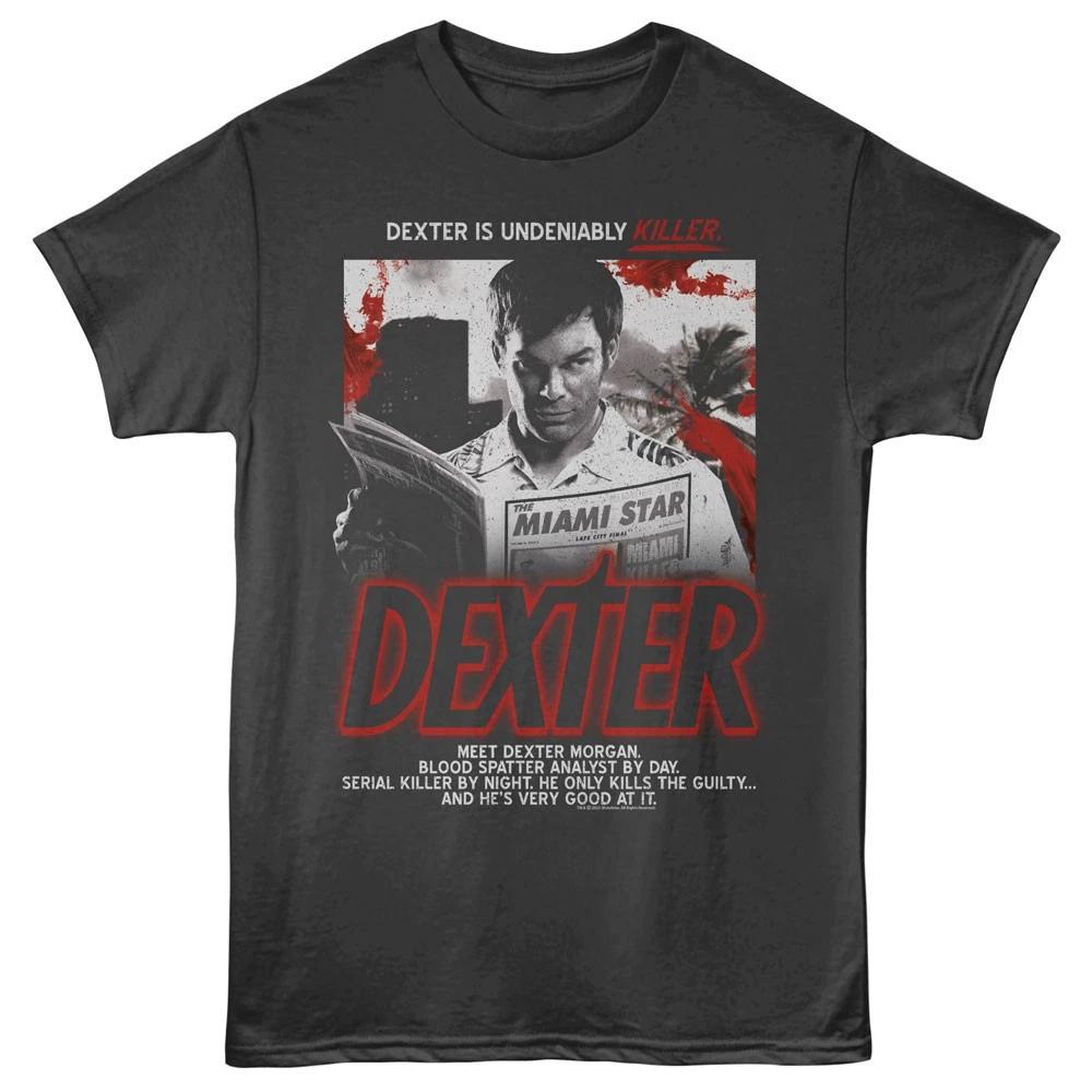 Dexter Crime Drama TV Show Blood Spatter Analyst By Day Men s T shirt XL