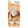 Leather Zipper Stud Earrings Storage Jewelry Box with Baffle Earrings Ring Large Capacity Jewelry Jewelry Portable Box