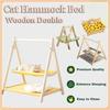 Thickened Cat Cradle Bed Dual-Layer Cat Swing Hanging Bed Durable Cat Hammock Bed  Pet Small Bed