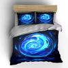 Abstract Blue Energy Sphere Decor Soft Comfortable Duvet Cover Bedding Set Included 1*Duvet Cover & 2*Pillowcases, Gift